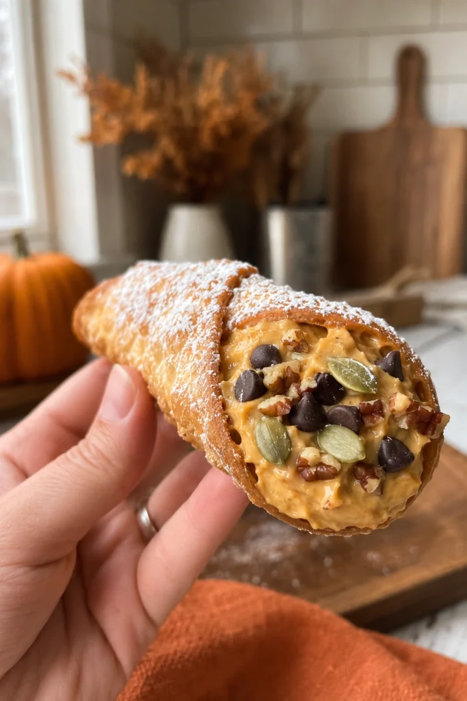 Easy Pumpkin Cannoli