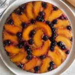Peach Blueberry Upside Down Cake