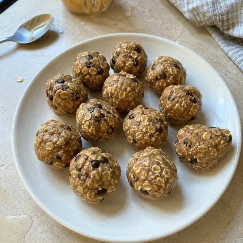 Hero shot of No-Bake Peanut Butter Energy Balls