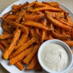 Hero Shot of Air Fryer Sweet Potato Fries