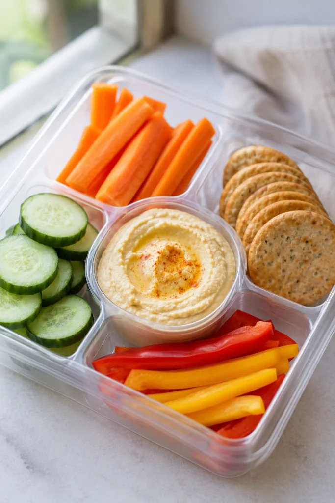 Hummus Veggie Snack Boxes
