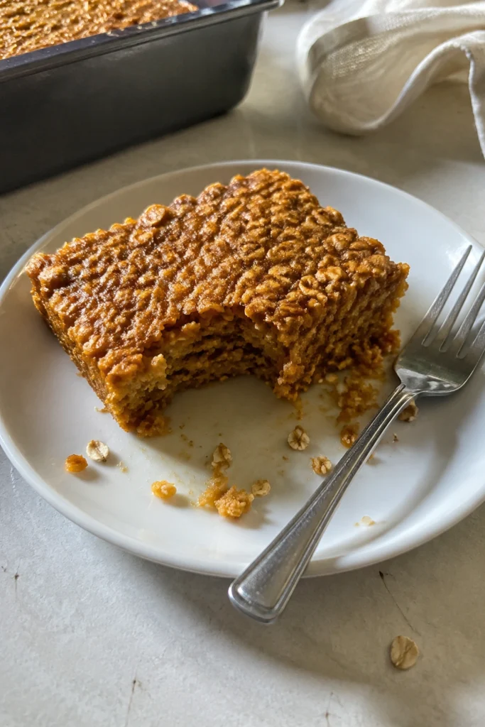 Hero Shot of Easy Healthy Pumpkin Oatmeal Bars