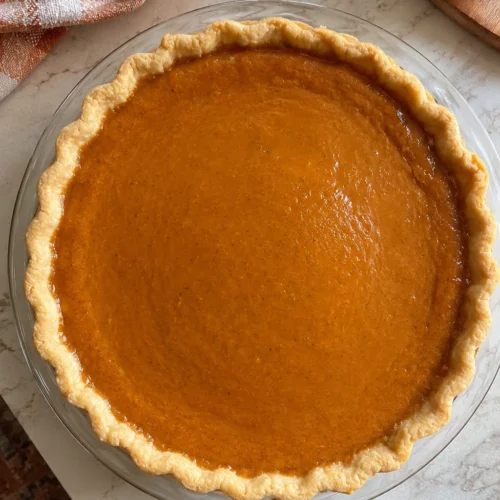 Pumpkin Pie with Shortbread Crust