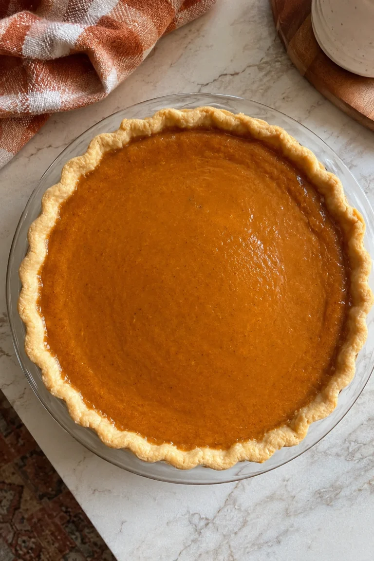 Pumpkin Pie with Shortbread Crust