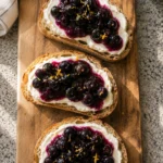 Blueberry Mascarpone Toast