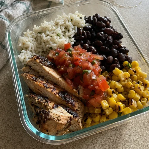 Healthy Chicken Burrito Bowls Hero shot