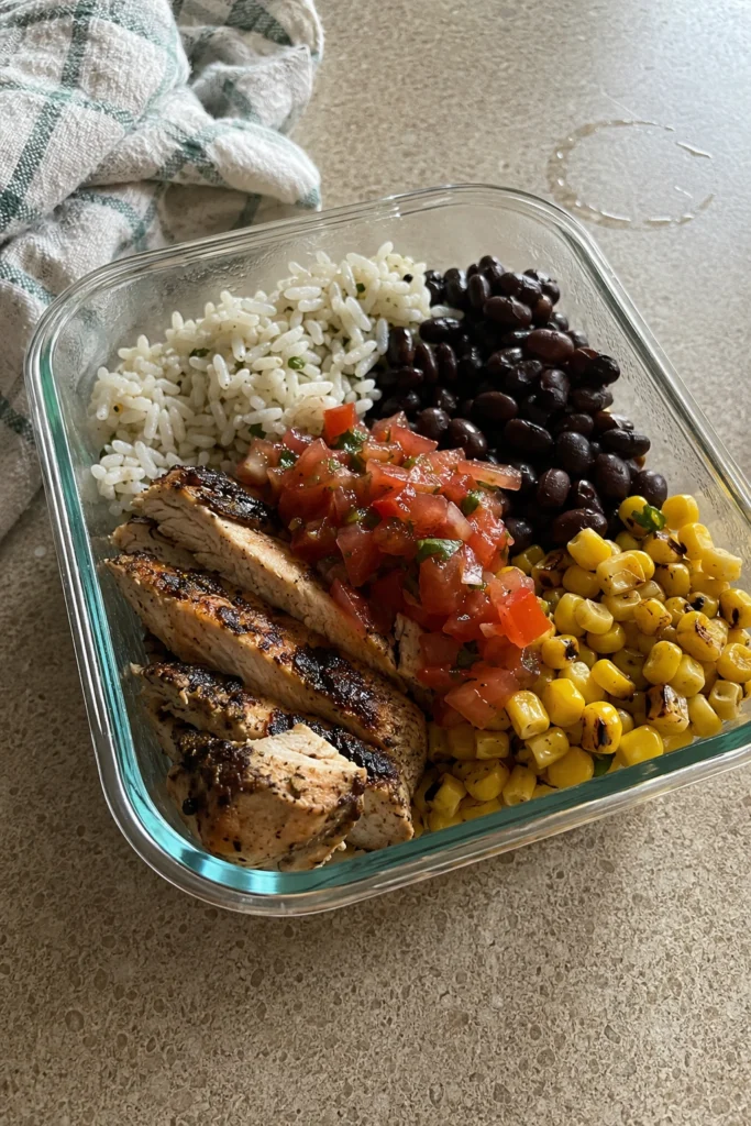 Healthy Chicken Burrito Bowls Hero shot