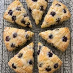Honey Glazed Orange Blueberry Scones