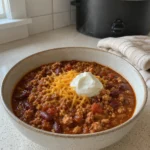 Crockpot Turkey Chili Hero shot