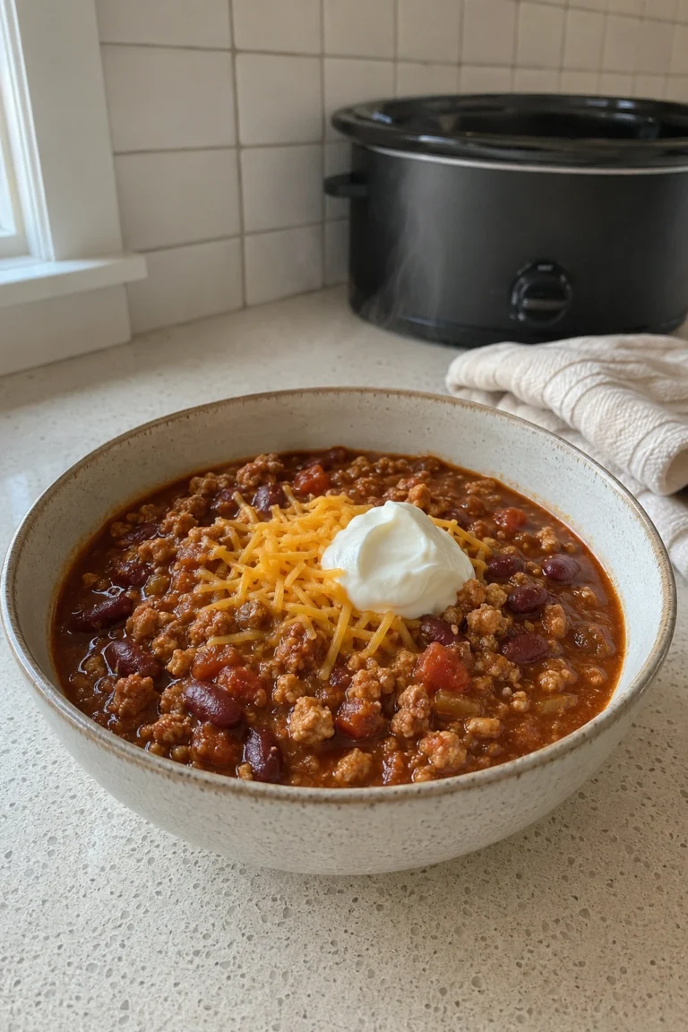 Crockpot Turkey Chili Hero shot