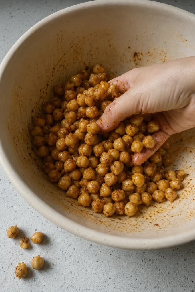 Crispy Roasted Chickpea Snacks Process