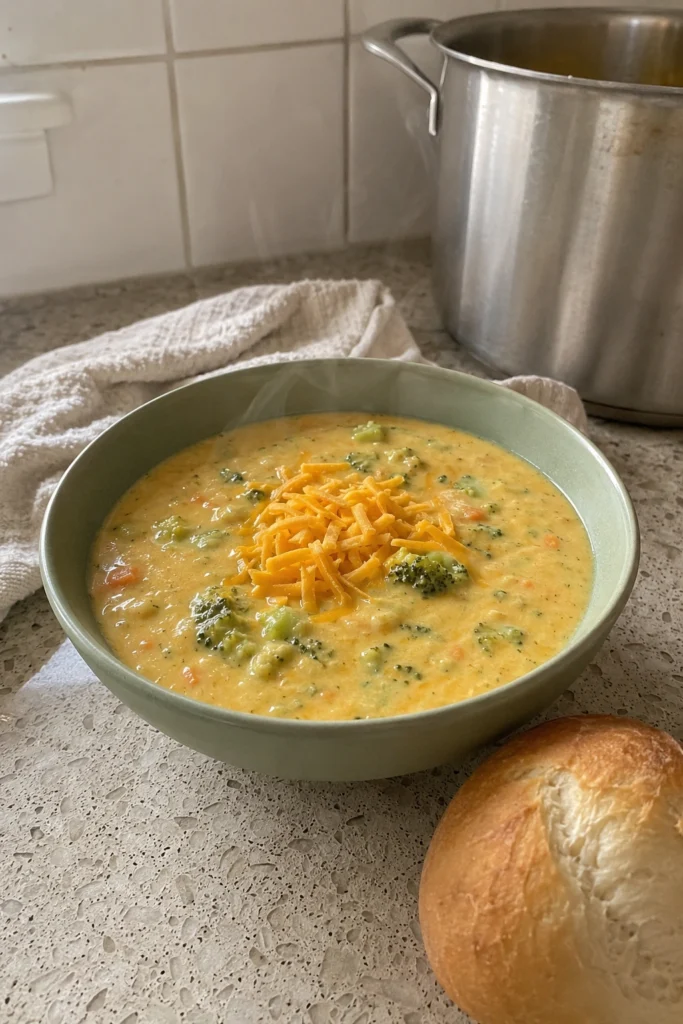 Broccoli Cheddar Soup final shot