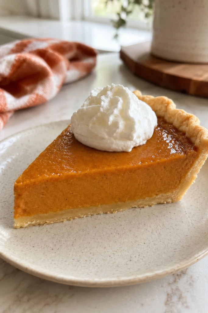 Pumpkin Pie with Shortbread Crust