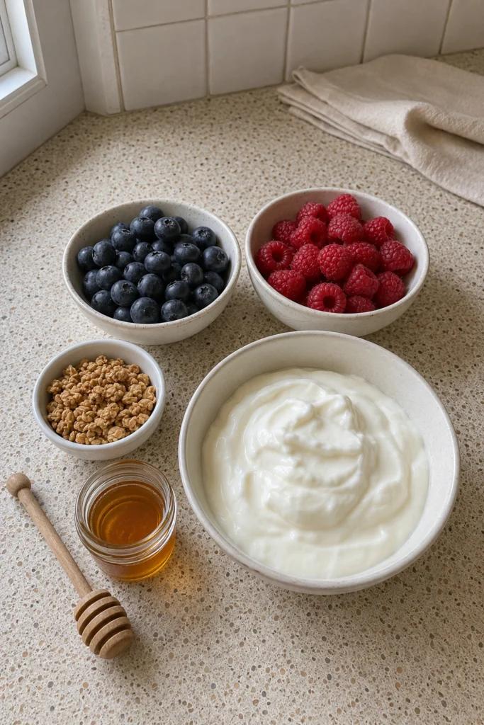 Greek Yogurt Berry Bark ingredients
