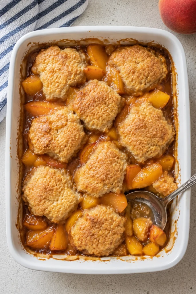 Vegan Peach Cobbler