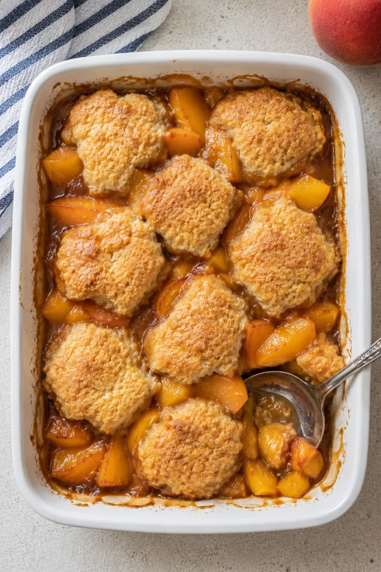 Vegan Peach Cobbler