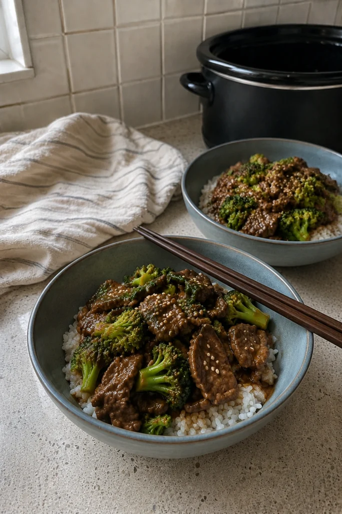 Crockpot Beef and Broccoli final shot