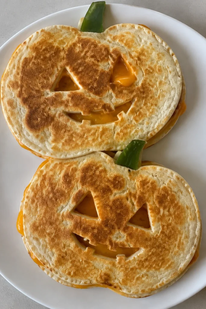 Pumpkin Shaped Quesadillas final shot