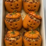 Jack-o'-Lantern Stuffed Peppers final shot