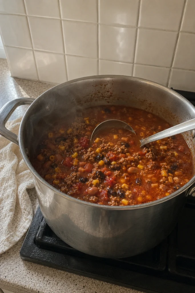 Taco Soup process