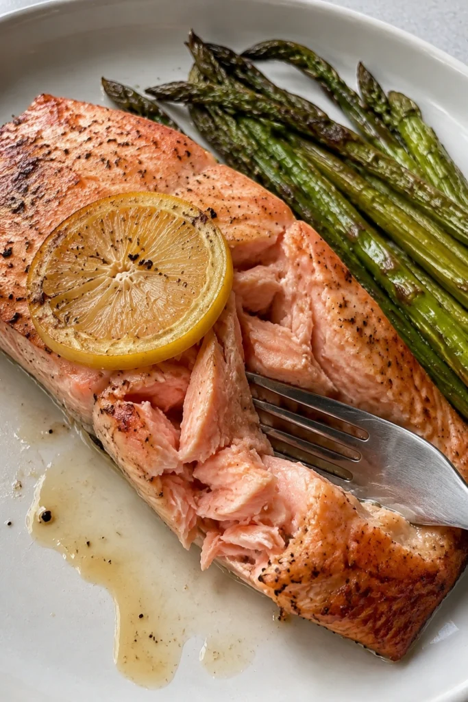 Sheet Pan Salmon and Asparagus hero shot