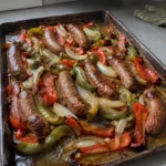 Sheet Pan Sausage and Peppers hero shot