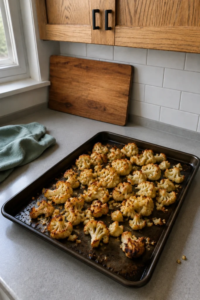 Creamy Roasted Cauliflower Soup process
