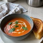 Creamy Tomato Basil Soup final shot