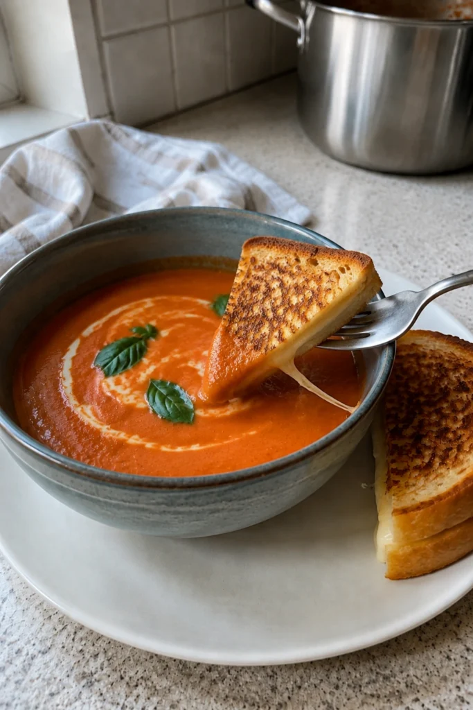 Creamy Tomato Basil Soup hero shot