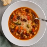 Minestrone Soup final shot