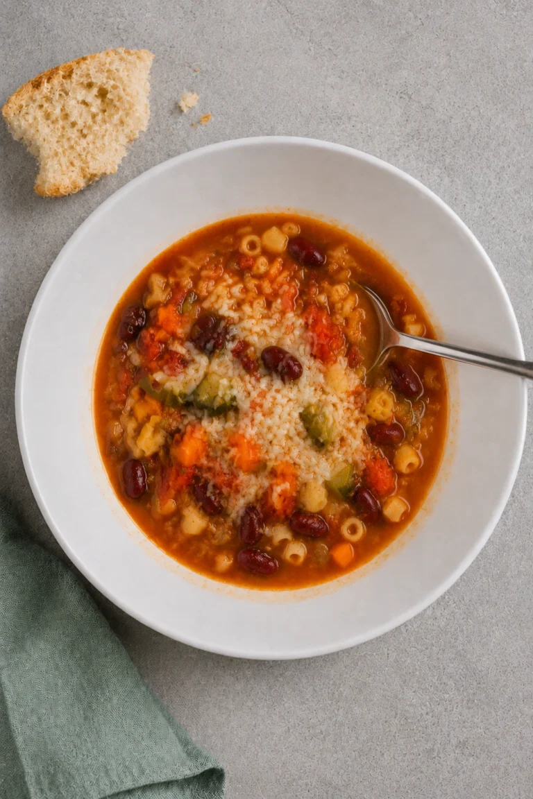 Minestrone Soup final shot