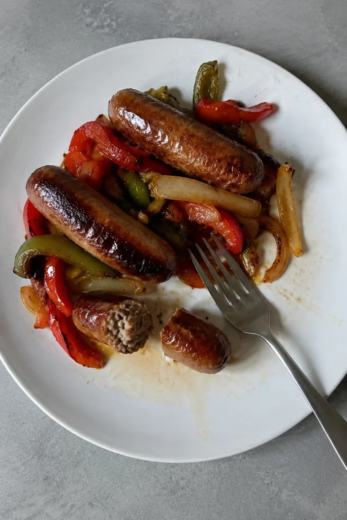 Sheet Pan Sausage and Peppers final shot
