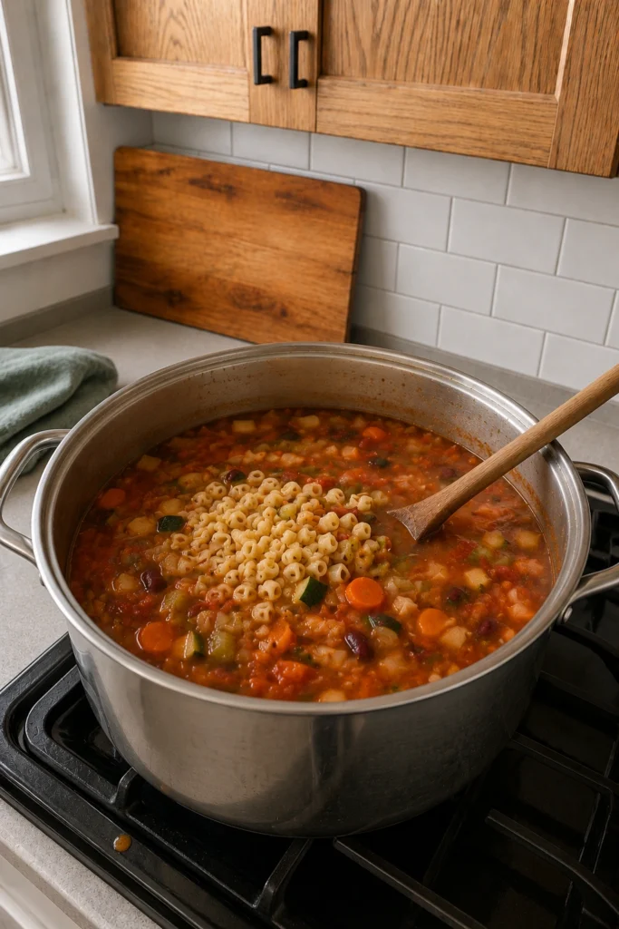 Minestrone Soup process