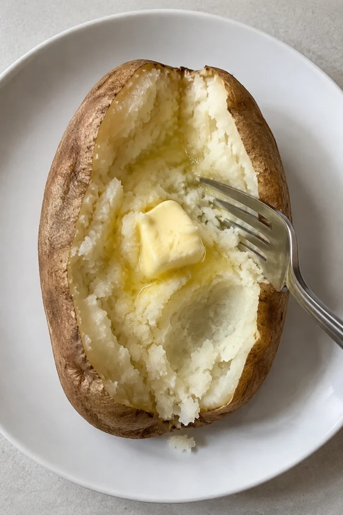 Crockpot Baked Potatoes final shot
