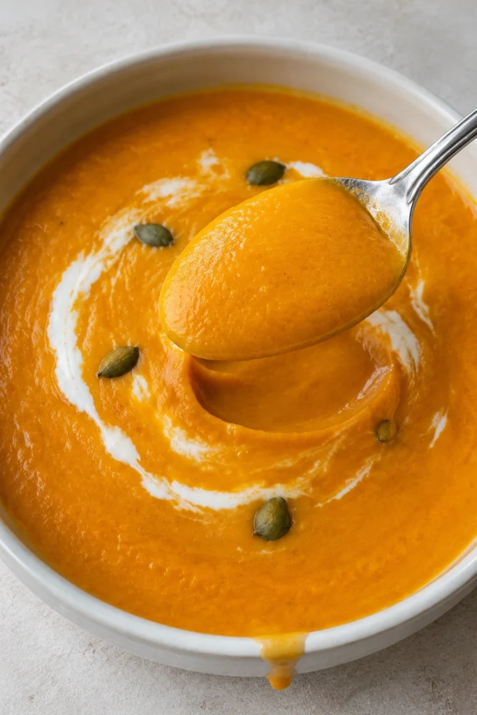 Creamy Sweet Potato Soup hero shot