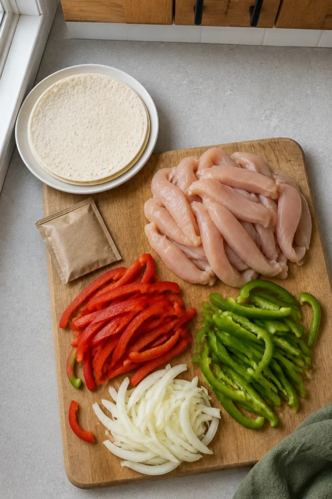 Crockpot Chicken Fajitas ingredients