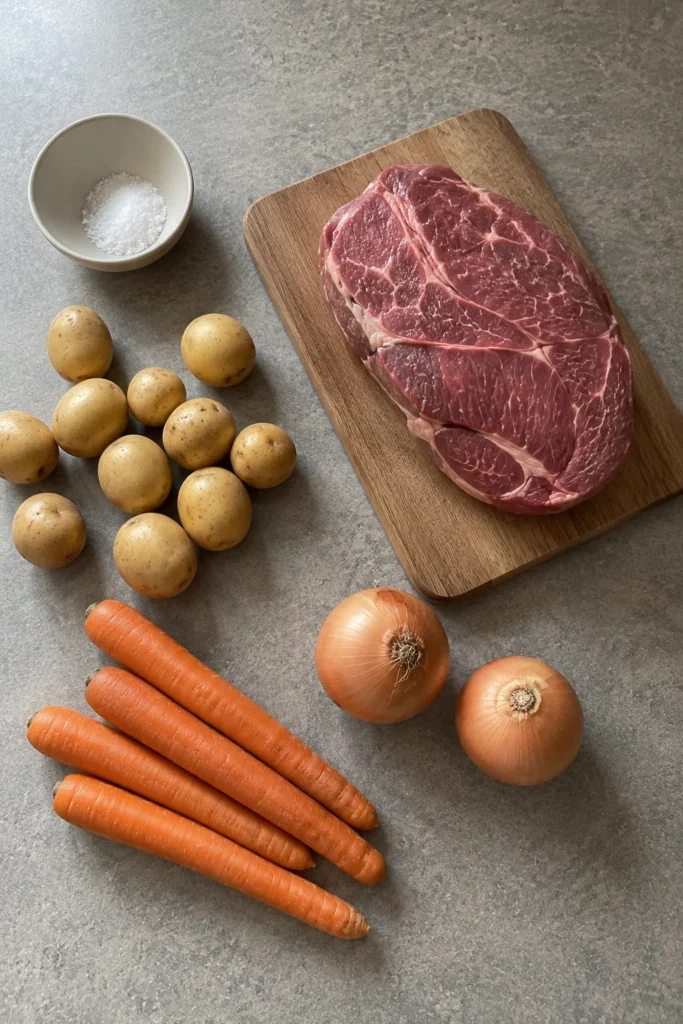 Crockpot Pot Roast ingredients