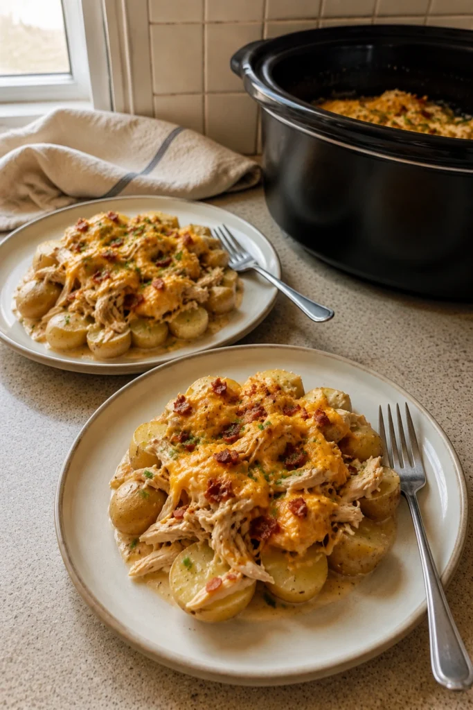Crockpot Ranch Chicken and Potatoes finlal shot