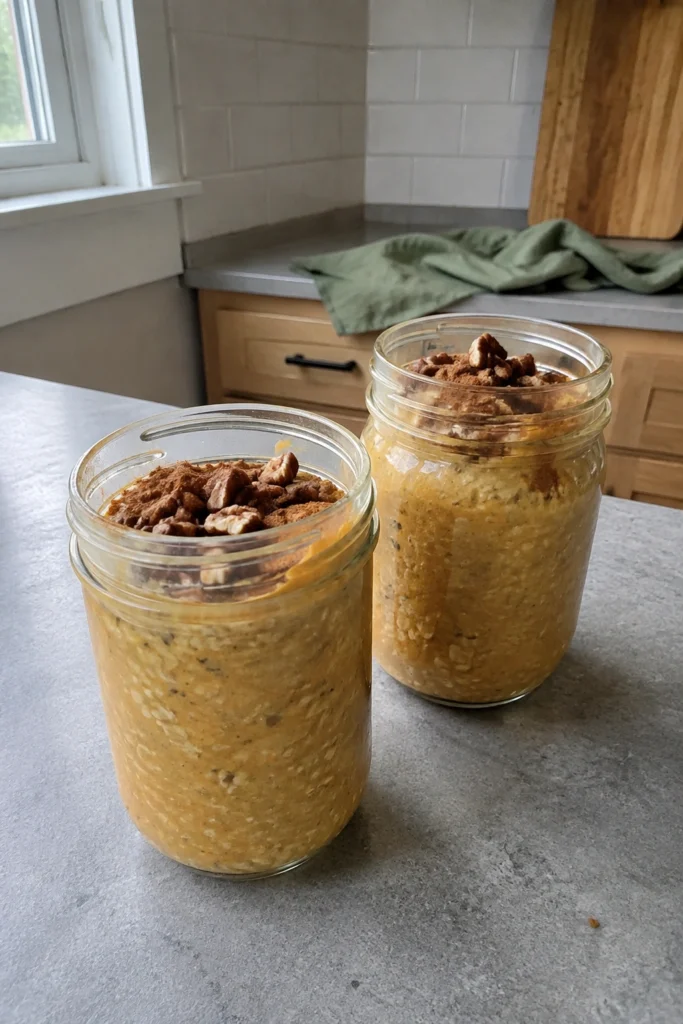 Pumpkin Overnight Oats hero shot
