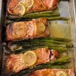 Sheet Pan Salmon and Asparagus final shot