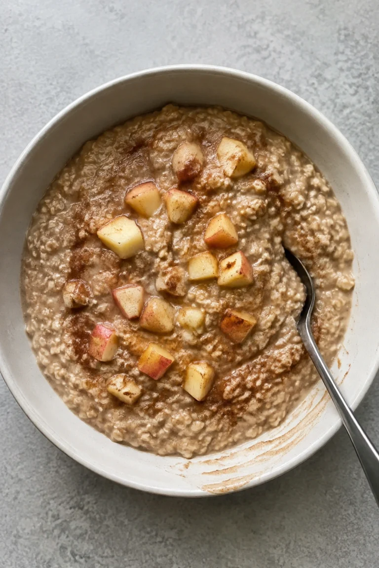 Crockpot Apple Cinnamon Oatmeal final shot