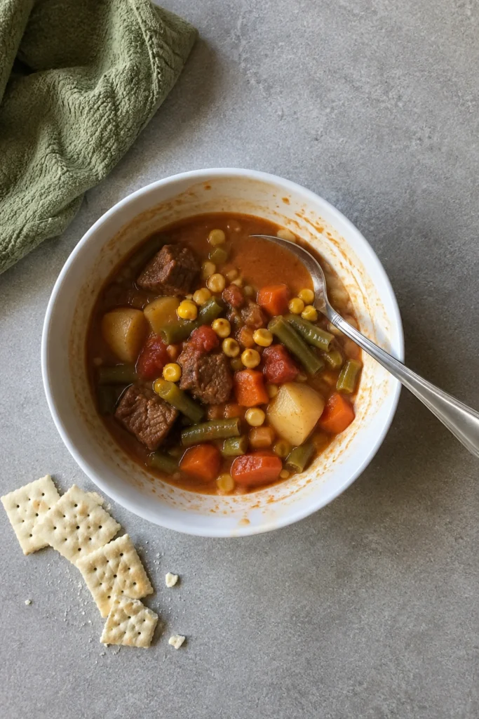 Vegetable Beef Soup final shot