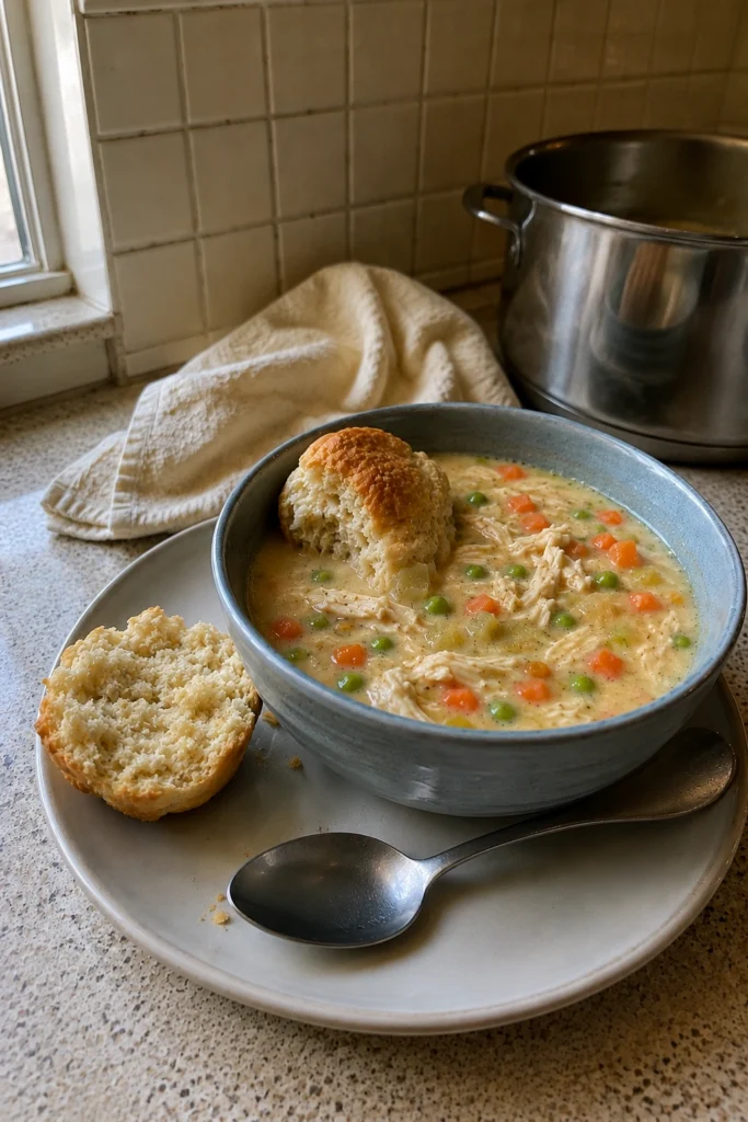 Creamy Chicken Pot Pie Soup hero shot