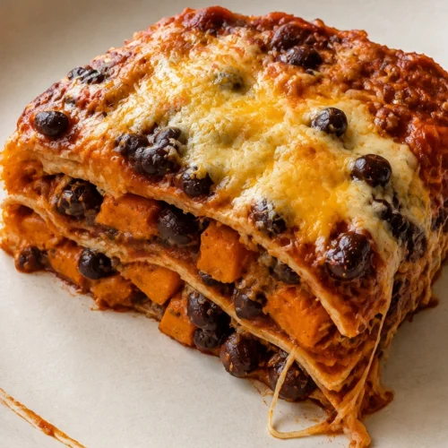 Sweet Potato Enchilada Casserole hero shot
