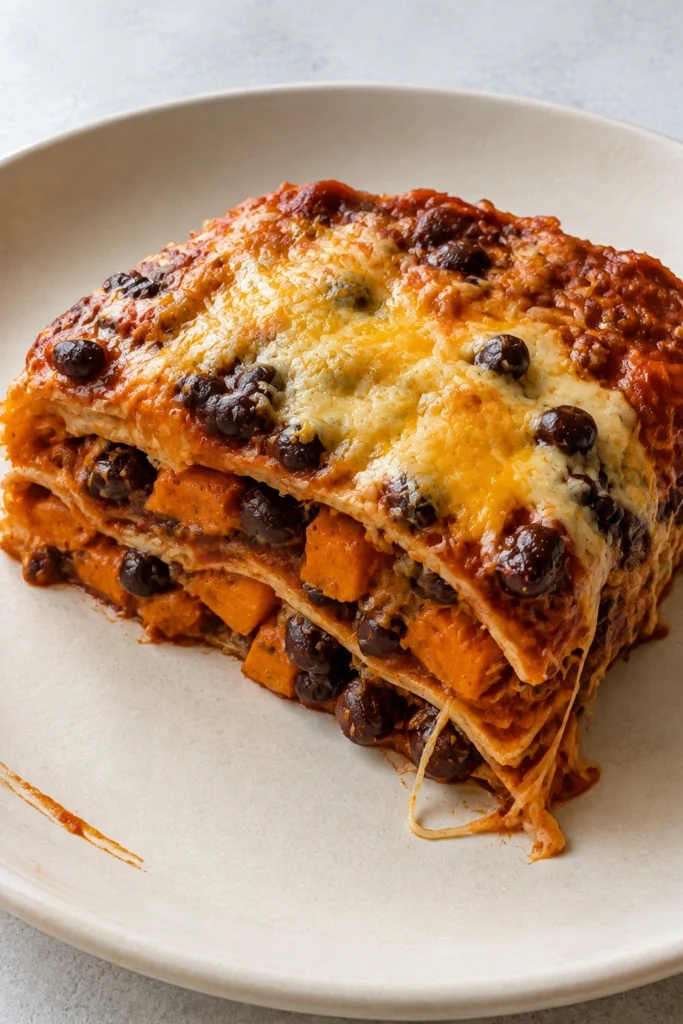 Sweet Potato Enchilada Casserole hero shot